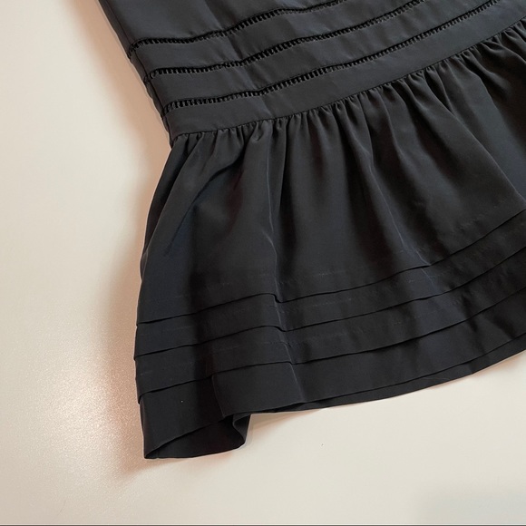 BCBGMaxAzria Silk Black Mini Dress - Picture 4 of 7